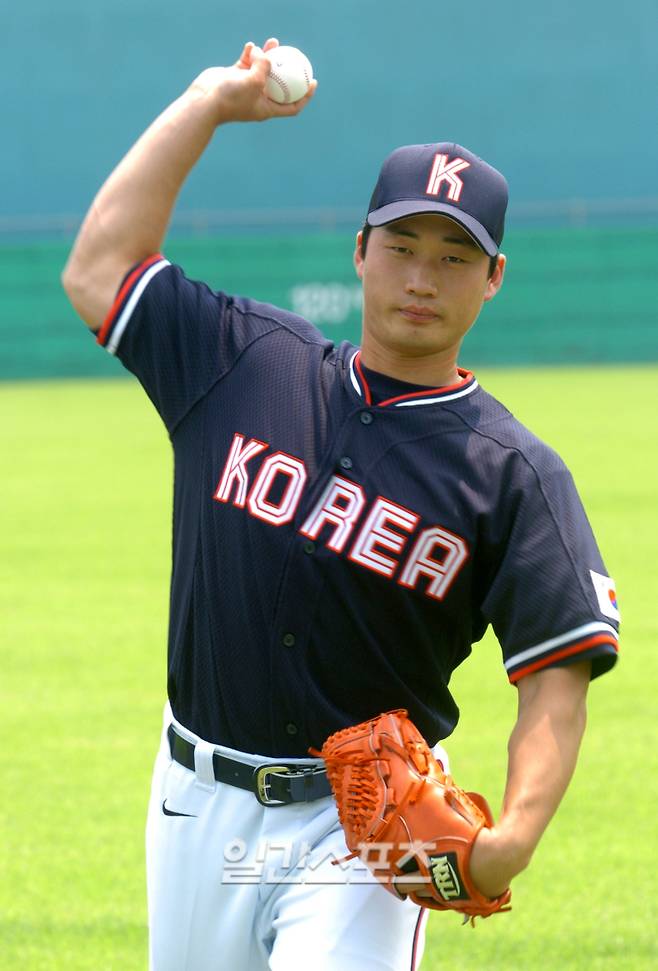 2004년 단국대 시절, 대학야구 국가대표에 뽑힌 오승환. IS 포토