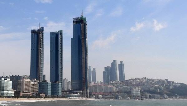 해운대 엘시티 일대 전경. 국제신문DB