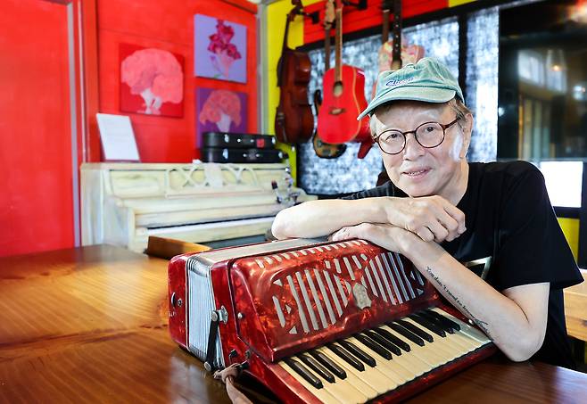 Comedian Jeon Yoo-seong poses during an interview with the JoongAng Sunday in Namwon, North Jeolla, on Oct. 8, 2024. [JOONGANG SUNDAY]