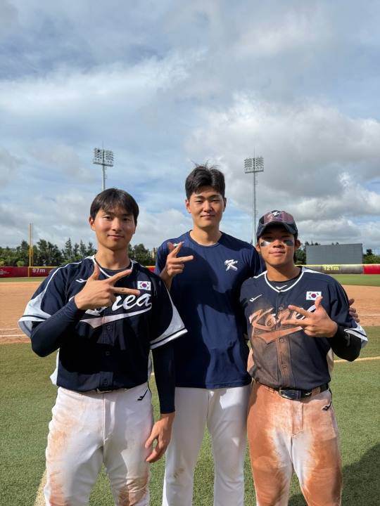 한국 야구대표팀 임종성, 최용준, 김병준(왼쪽부터). 사진[연합뉴스]