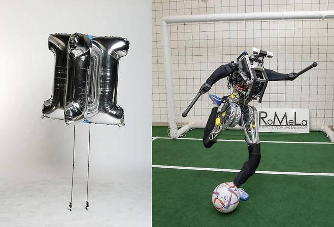 로멜라연구소의 로봇 '발루'(왼쪽)와 '아르테미스'. /사진=로멜라 연구소 및 UCLA 홈페이지