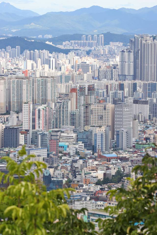 서울 시내 아파트 단지 모습. 연합뉴스