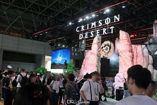 TGS 2025 펄어비스 '붉은사막' 부스 전경.