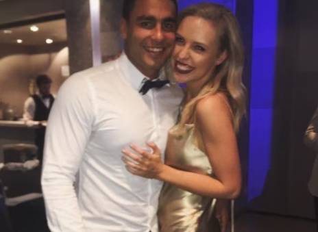 (카라 칠더하우스와 마이클 리차의 다정했던 한때. 뉴스닷컴 갈무리)