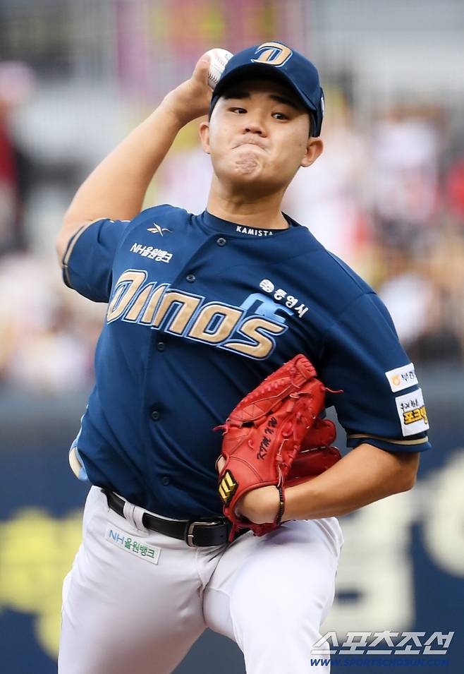 27일 광주 기아챔피언스필드에서 열린 KIA 타이거즈와 NC 다이노스의 경기. NC 김녹원이 역투하고 있다. 광주=박재만 기자 pjm@sportschosun.com/2025.09.27/