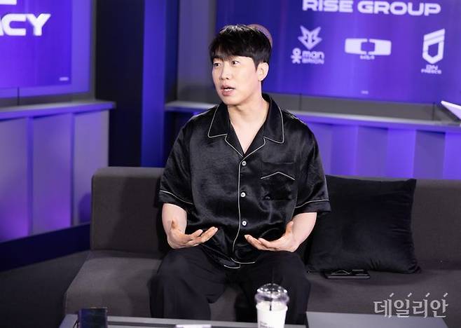 성승헌 캐스터가 14일 서울 종로구 롤파크에서 데일리안과 인터뷰하고 있다. ⓒ데일리안 황지현 기자