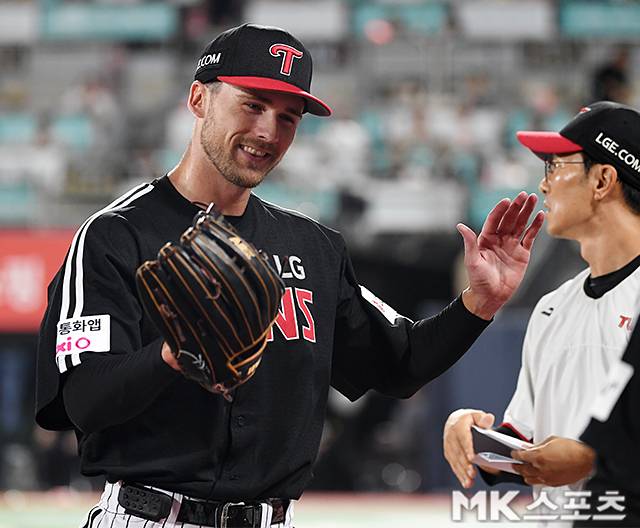 27일 대전 한화전에 선발 등판하는 톨허스트. 사진=천정환 기자