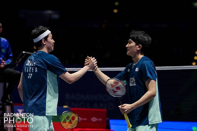 서승재(왼쪽)-김원호. 사진제공=대한배드민턴협회