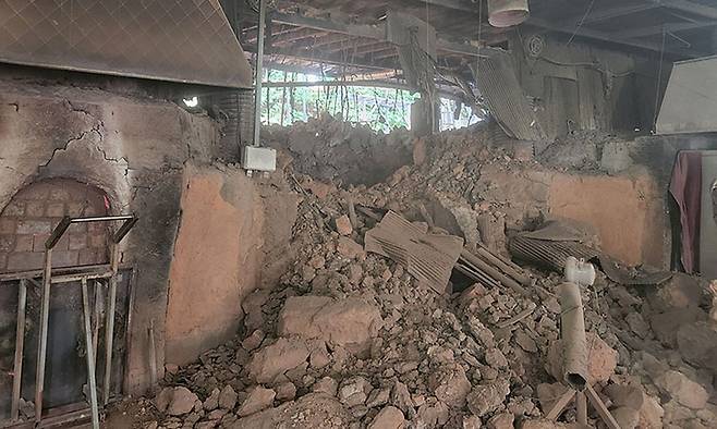 양주 찜질방 가스 폭발 사고.&nbsp;경기도북부소방재난본부 제공