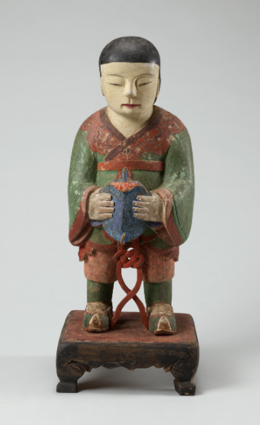 ▲ 목조 동자입상/ 조선시대/ 높이 61.3cm