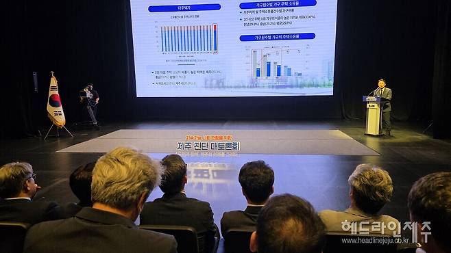 29일 열린 제주발전연구원 주최 '지속가능한 사회 전환을 위한 제주 진단 토론회'