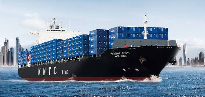 고려해운 컨테이너선.(사진=고려해운.)