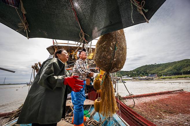 보자, 여기 어디 뱀장어가 있나~. /이건송 영상미디어 기자