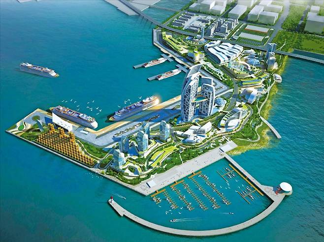 인천항 골든하버 개발사업 조감도. /인천항만공사 제공