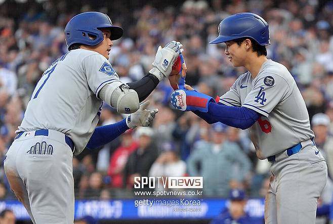 ▲ 왼쪽부터 LA 다저스 오타니 쇼헤이, 김혜성