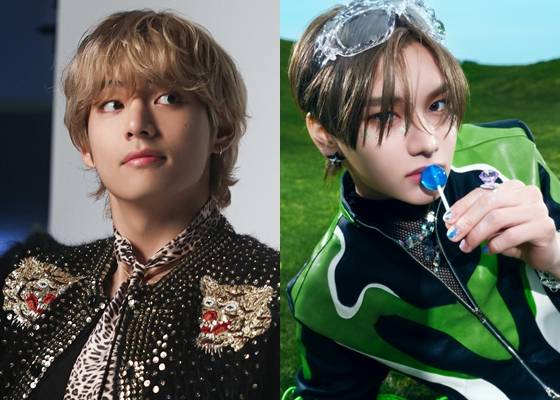 방탄소년단 뷔(BTS V)와 아오엔 가꾸(aoen GAKU) /사진=빅히트 뮤직, YX레이블즈