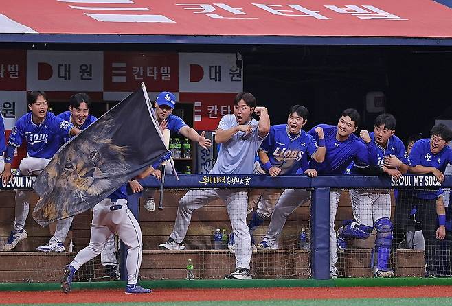 '김성윤 쐐기포' 삼성, 키움 꺾고 가을야구 '매직 넘버' 1  [삼성 라이온즈 제공. 재판매 및 DB 금지] photo@yna.co.kr