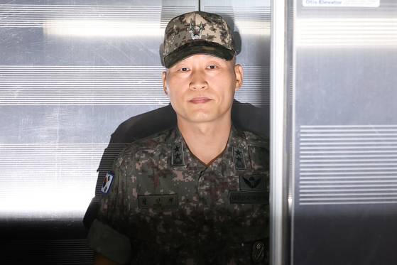 채 상병 순직 사건 수사 외압 과정에 관여한 혐의로 특검 사무실에 출석한 박진희 전 국방부 장관 군사보좌관 〈출처=연합뉴스〉