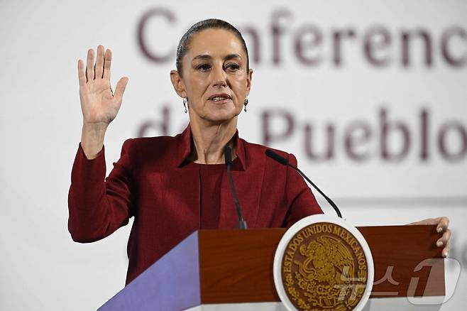 클라우디아 셰인바움 멕시코 대통령ⓒ AFP=뉴스1 ⓒ News1 우동명 기자