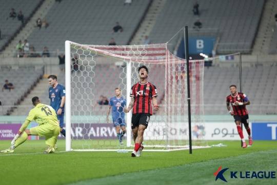 득점 후 포효하는 최준. 사진[연합뉴스]