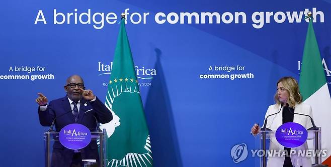 이탈리아·아프리카 정상회의 [EPA 연합뉴스 자료사진. 재판매 및 DB 금지]