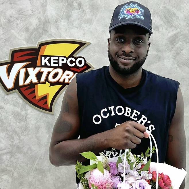 한국전력 선수단에 합류한 베논 [한국전력 배구단 인스타그램 캡처. 재판매 및 DB 금지]