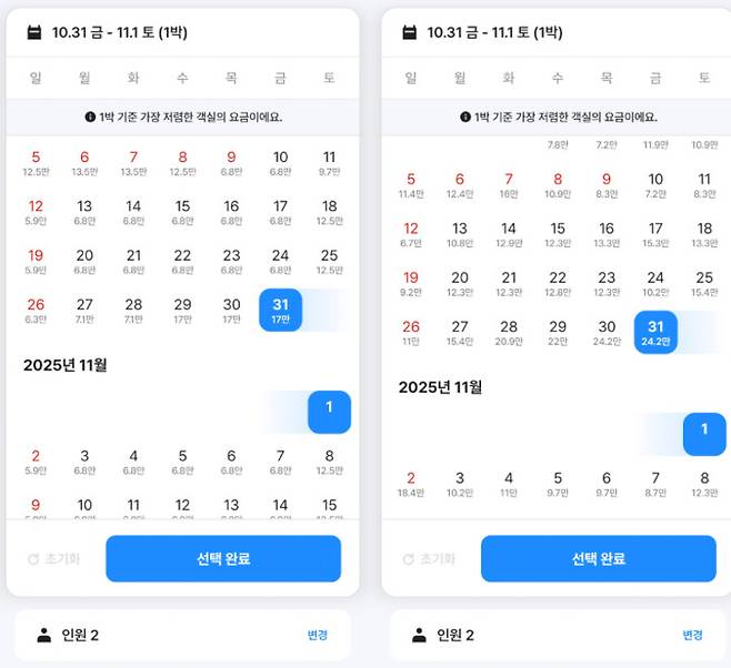 APEC 정상회의를 앞두고 울산 지역 숙박업소 요금이 평소보다 두 배 이상 오른 것으로 나타났다.