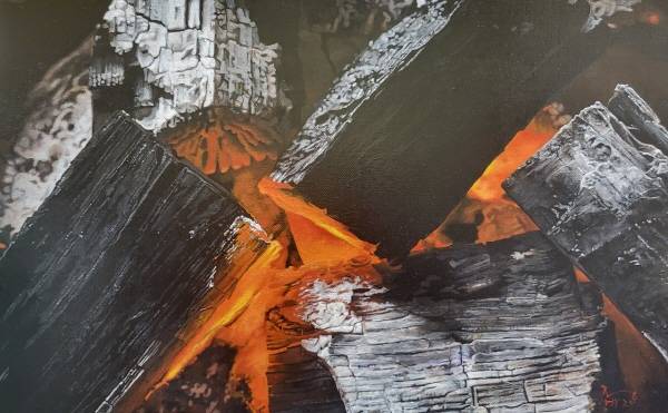 정화영 작 '숯불' / 30호