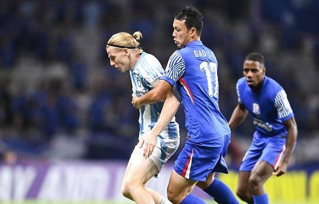 울산이 ACLE 상하이 원정에서 1-1로 비겼다.(AFC 홈페이지 캡처)