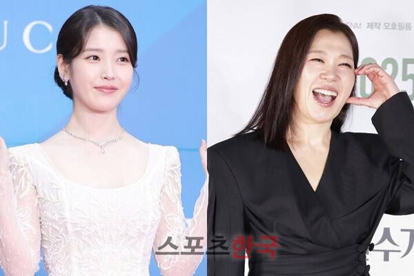 배우 아이유, 염혜란 (왼쪽부터) ⓒ이혜영 기자 lhy@hankooki.com