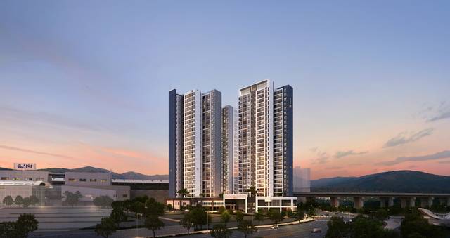 울산역 폴리시아 아이유쉘 투시도