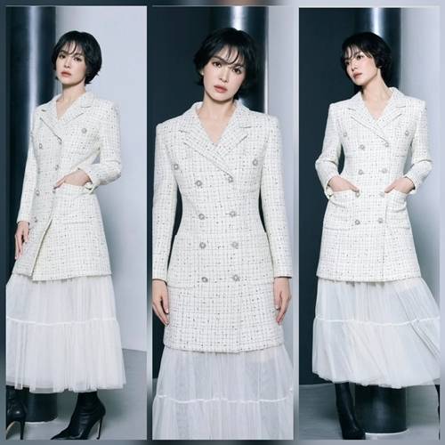 배우 송혜교가 가을 패션 아이콘다운 자태로 돌아왔다. 사진=미샤