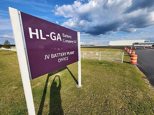 9월 11일(현지시간) 미국 조지아주 브라이언 카운티 엘러벨에 위치한 현대차-LG엔솔 배터리공장 건설 현장 모습. 지난 4일 국토안보부의 불법체류자 단속 후 건설이 전면 중단된 채 텅 비어 있다. 연합뉴스