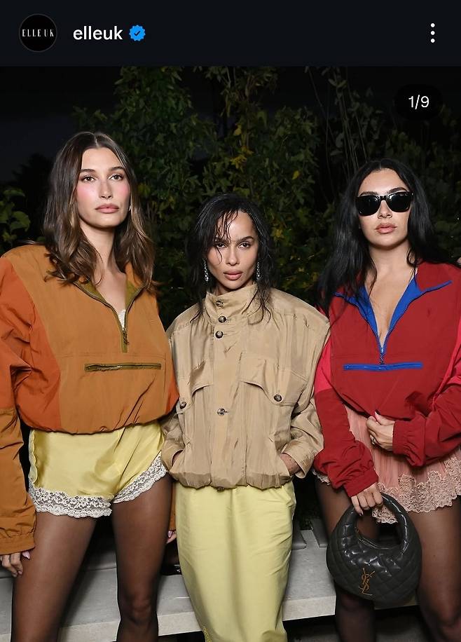 A photo on Elle UK's Instagram page has cropped out Rose of Blackpink from a group shot. (Elle UK's Instagram)