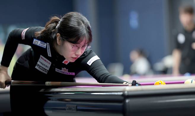 이미래(하이원리조트)가 최혜미(웰컴저축은행)를 꺾고 16강에 올랐다. PBA 제공