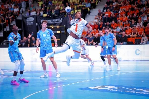 사진 2025/26시즌 프랑스 남자 핸드볼 리퀴몰리 스타리그 파리 생제르맹과 포크의 경기 모습, 사진 출처=파리 생제르맹