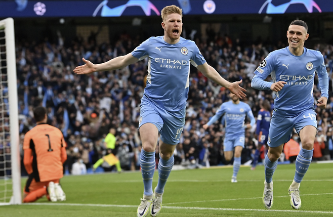 맨시티 시절 더브라위너. 게티이미지