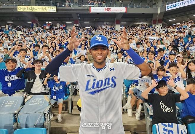 삼성 르윈 디아즈. SNS 캡처