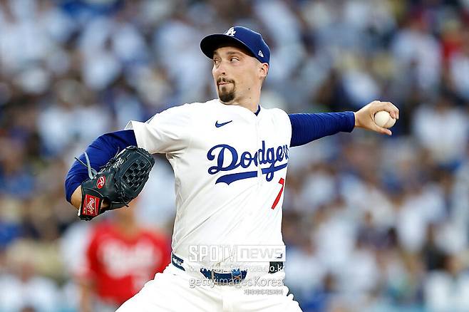 ▲ 1차전에서 7이닝 2실점 호투로 기선을 제압하고 상대 에이스를 떨어뜨린 블레이크 스넬