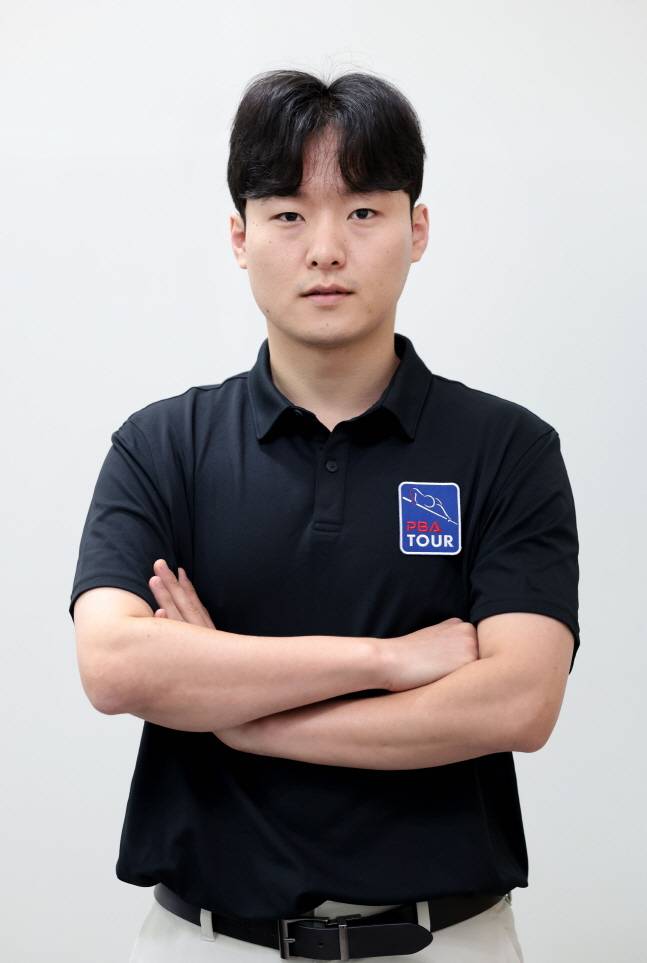 1일 크라운해태 PBA-LPBA 챔피언십 한가위 PBA 128강에서 산체스를 꺾은 이동규. /사진=PBA 투어 제공