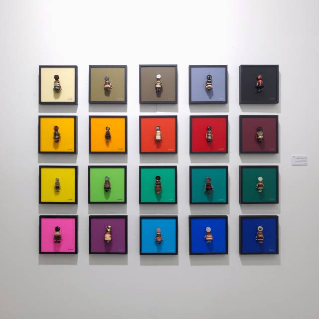 김채용, '1＋1＞2 Personal Color Series #1~20'. 리빈갤러리 제공