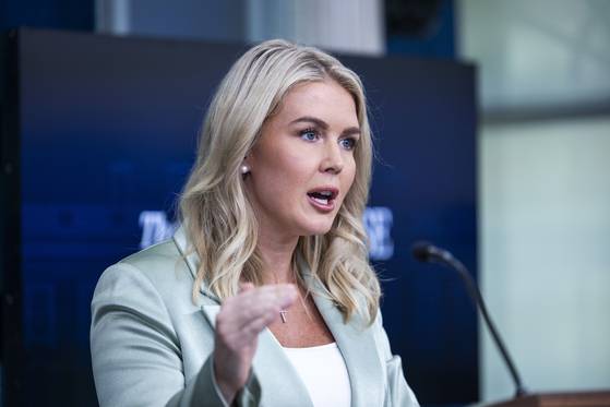 캐롤라인 레빗 백악관 대변인. EPA=연합뉴스