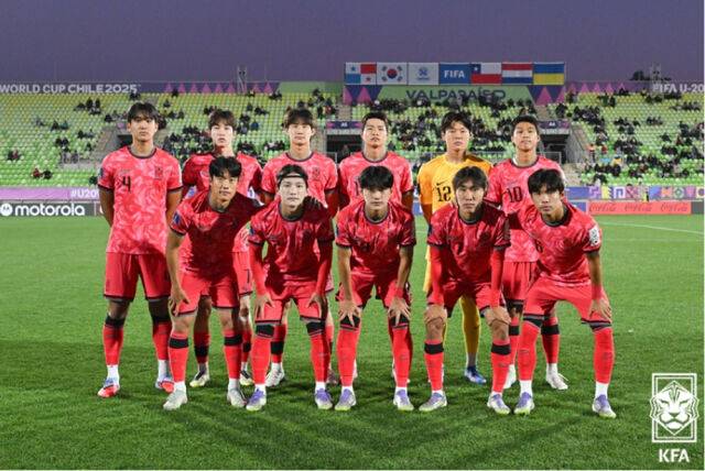 파라과이와 경기에 출전한 한국 선수들. /대한축구협회 제공