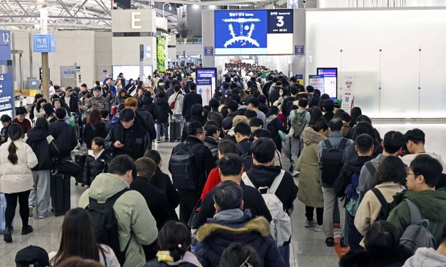 인천국제공항 제1여객터미널 전경. 권욱 기자
