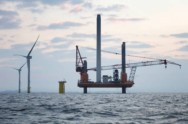 전남 해상풍력 발전단지 전경- 신안 자은1/전라남도 제공