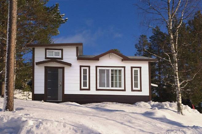 CU에서 설을 맞아 판매했던 있는 복층 고급형 이동형 주택. 완판됐다. (사진=BGF리테일)