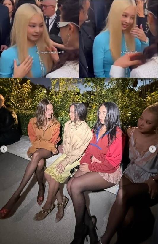 제니, 로제. 사진ㅣSNS 갈무리