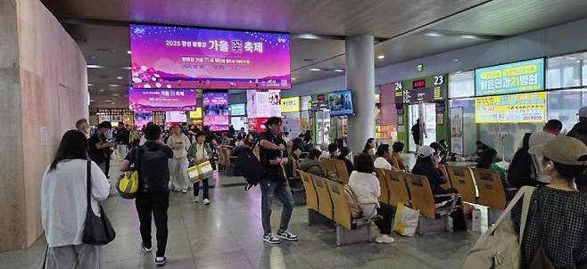 광천터미널 전경. 민찬기 기자