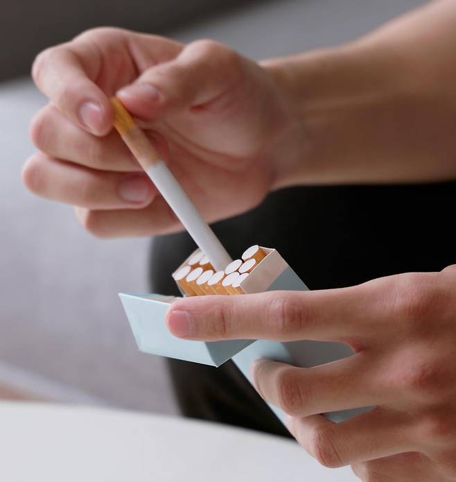 한 갑에 4500원인 국내 담뱃값의 73.9%(3323.4원)는 세금과 부담금이다. 게티이미지뱅크