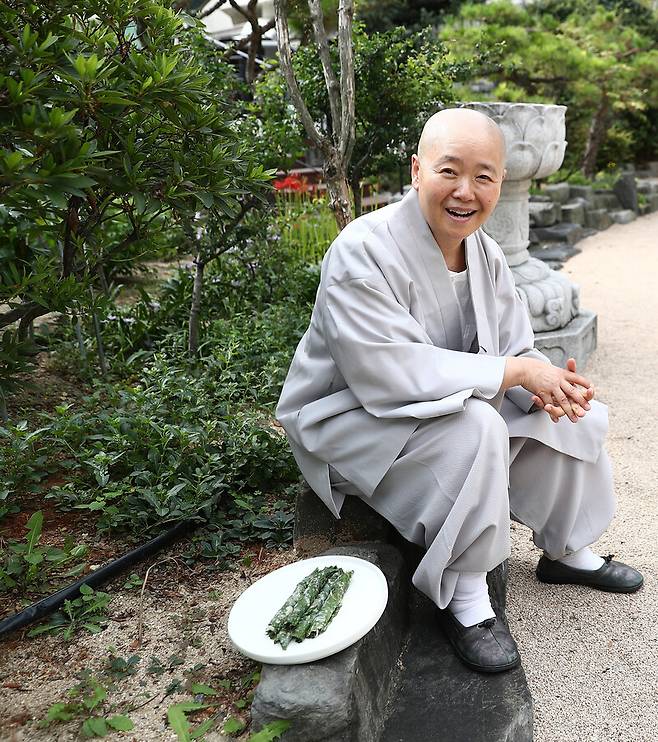 법송 스님. 박미향 기자